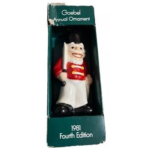 Goebel W Germany 1981 Dated Solider Annual Fourth Edition Vintage Ornament READ‎